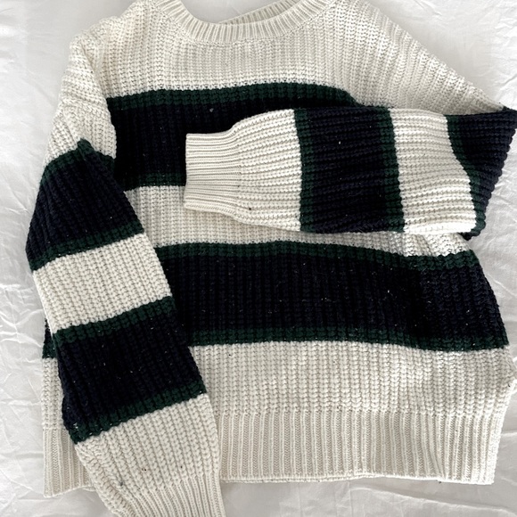 Chunky Knit Striped Sweater - Picture 1 of 4